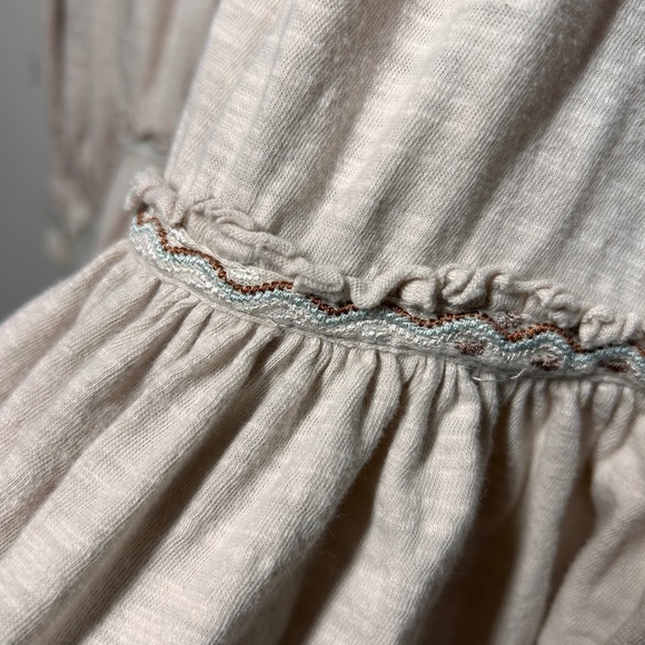 Free‎ People Dreamland Mini Dress Womens Small Embroidered Long Sleeve Boho Chic - Picture 7 of 16